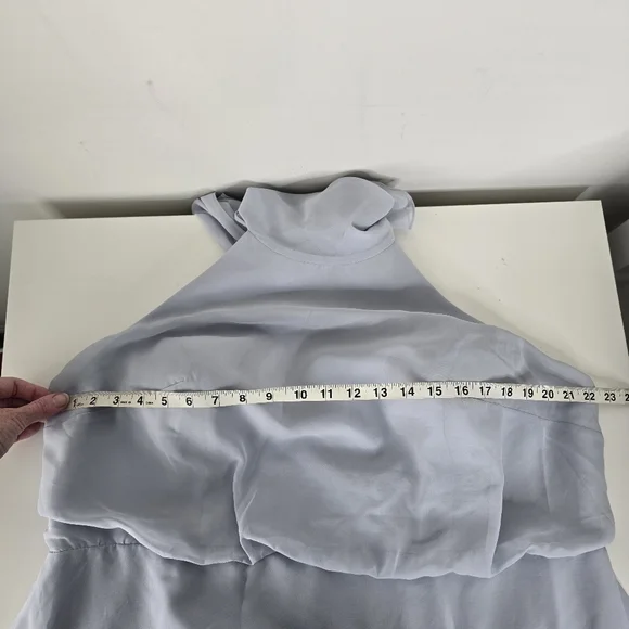 Jenny Yoo Brett A-Line Halter High Neck Chiffon Bridesmaid Formal Dress Size 22 - Picture 12 of 16